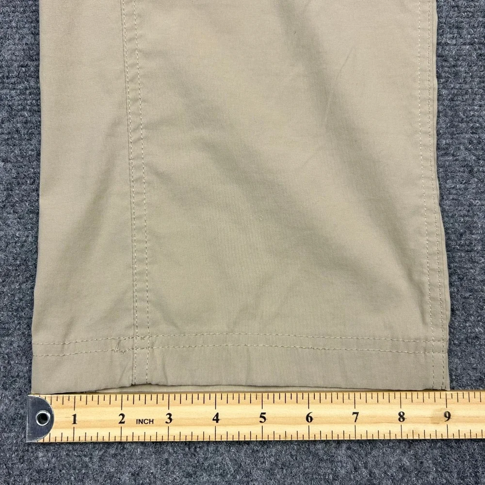 Eddie Bauer First Ascent Guide Pro Pants Mens 36x34 Khaki Hiking Utility Stretch